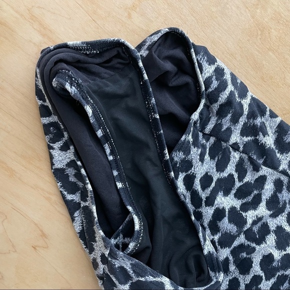 Niptuck Swim Black Mesh & Leopard One Piece Swim - Picture 11 of 11